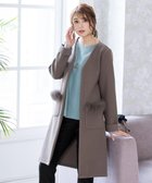 【ティアクラッセ/Tiaclasse】の【2WAY】さらっと羽織れるFOXファーコート モカ|ID: prp329100004678473 ipo3291000000034308811