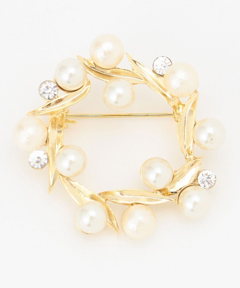 【ジェイ プレス/J.PRESS】のサークルパール ブローチ インテリア・キッズ・メンズ・レディースファッション・服の通販 founy(ファニー) 　ファッション　Fashion　レディースファッション　Fashion for Women　おすすめ　Recommended / Our Picks　アクセサリー　Fashion Accessories　ギフト プレゼント　Gift / Present　サークル　Circle, Round Design　ショール　Shawl, Wrap　シルバー　Silver, Metallic Silver　シンプル　Simple, Minimal　ジャケット　Jacket, Outerwear　セレモニー　Ceremony　パール　Pearl, Pearl Accent　ブローチ　Brooch, Pin Brooch　エレガント 上品　Elegant　ゴールド系|ID: prp329100004678475 ipo3291000000034675319