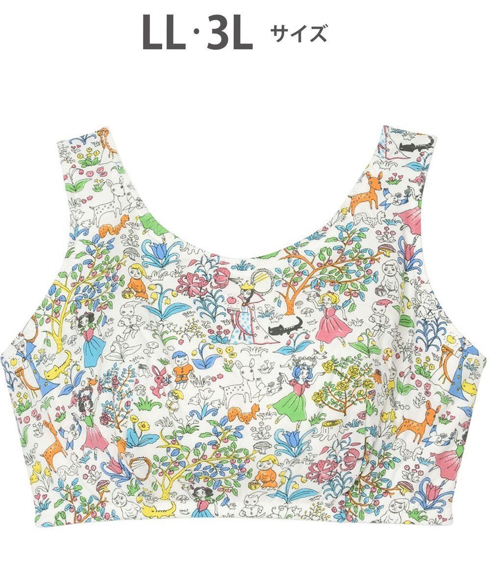 【ツモリチサト スリープ/tsumori chisato SLEEP】のナイトアップブラ 寝るとき用ブラ ノンワイヤーブラ /ワコール UBX525 インテリア・キッズ・メンズ・レディースファッション・服の通販 founy(ファニー) 　ファッション　Fashion　レディースファッション　Fashion for Women　センター　Center, Center Line　ネコ　Cat, Feline Motif　パジャマ　Pajamas, Sleepwear　ブラジャー　Bra, Lingerie　プリント　Print, Printed Pattern　アイボリー|ID: prp329100004678496 ipo3291000000033799074