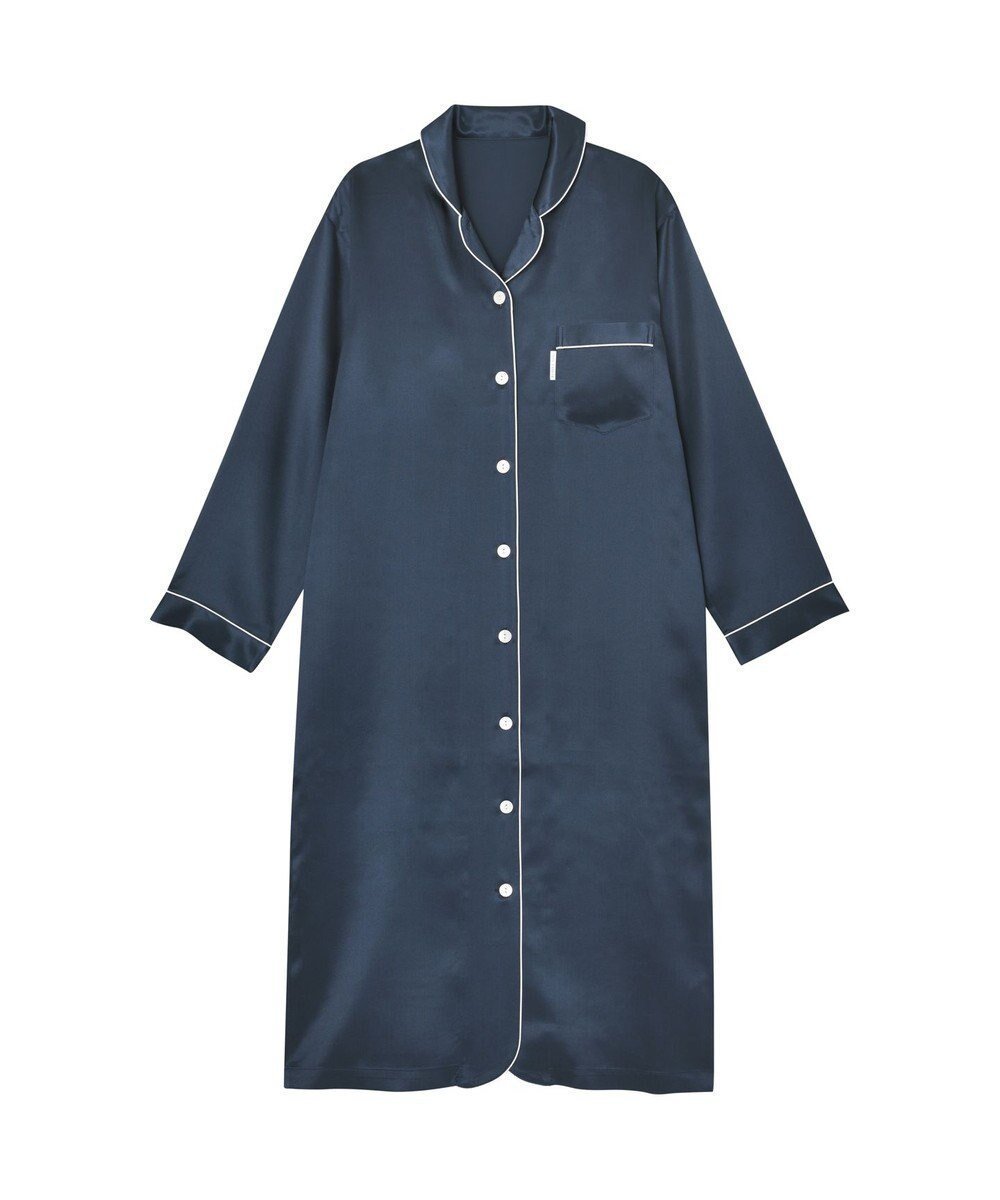 【ワコール 睡眠科学/wacoal suimin】の【パジャマ】 長袖・ワンピース シルクサテン 吸放湿性 睡眠科学/ワコール YNX584 人気、トレンドファッション・服の通販 founy(ファニー) ファッション Fashion レディースファッション Fashion for Women ワンピース Dresses サテン Satin, Glossy Fabric シルク Silk, 100% Silk 長袖 Long Sleeve, Full Sleeve パジャマ Pajamas, Sleepwear パターン Pattern, Design Print メンズ Men's, Menswear ロング Long, Long-Length other-1|ID: prp329100004678518 ipo3291000000034221168