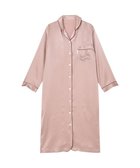 【ワコール 睡眠科学/wacoal suimin】の【パジャマ】 長袖・ワンピース シルクサテン 吸放湿性 睡眠科学/ワコール YNX584 ロマンピンク|ID: prp329100004678518 ipo3291000000034221171