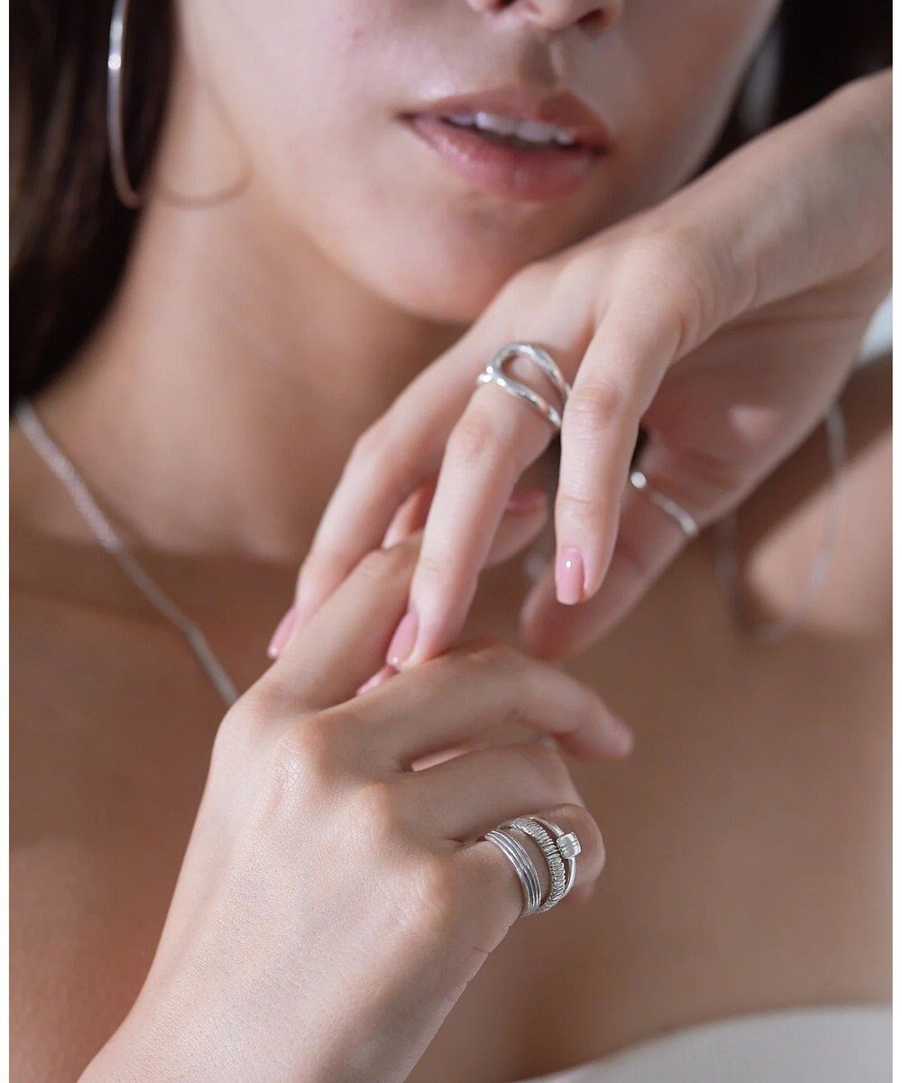 【ヨア/yoaa】のシルバー925 ストライプ リング インテリア・キッズ・メンズ・レディースファッション・服の通販 founy(ファニー) 　ファッション　Fashion　レディースファッション　Fashion for Women　ジュエリー　Jewelry　ファッションリング　Fashion Rings　アクセサリー　Fashion Accessories　シルバー　Silver, Metallic Silver　ストライプ　Stripe, Striped Pattern　なめらか　Smooth, Silky Texture　おすすめ　Recommended / Our Picks　日本製　Made In Japan　シルバー925|ID: prp329100004678569 ipo3291000000034256657