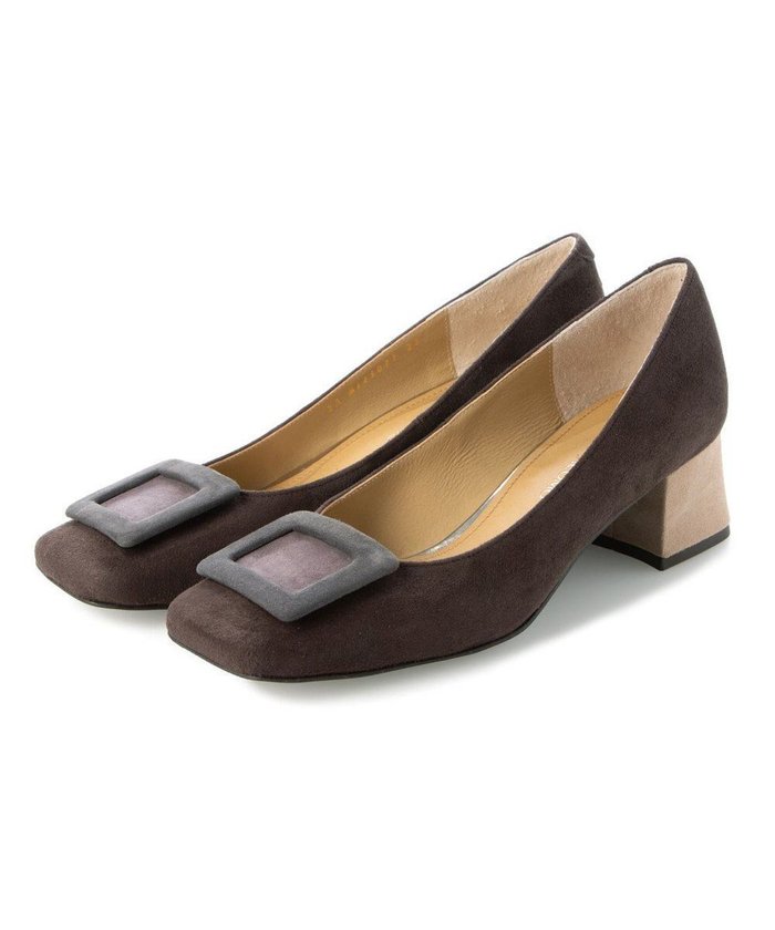 【モード エ ジャコモ/MODE ET JACOMO】のMODE ET JACOMO バックルスクエアトゥパンプス インテリア・キッズ・メンズ・レディースファッション・服の通販 founy(ファニー) https://founy.com/ ファッション Fashion レディースファッション Fashion for Women バッグ Bags クール Cool, Chic シューズ Shoes, Footwear トレンド Trend, Trending Now プリント Print, Printed Pattern モチーフ Motif, Design Theme 日本製 Made In Japan |ID: prp329100004678588 ipo3291000000034256728