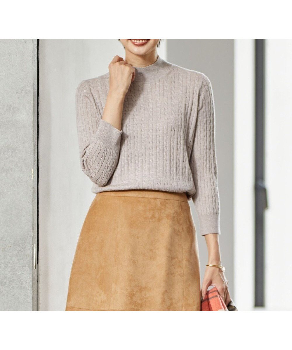 【ジェイ プレス/J.PRESS】の【洗える】KNIT BASIC ハイネック ニット インテリア・キッズ・メンズ・レディースファッション・服の通販 founy(ファニー) 　ファッション　Fashion　レディースファッション　Fashion for Women　トップス・カットソー　Cut & Sew Tops　ニット　Knit Tops & Sweaters　アンサンブル　Ensemble Set　カーディガン　Cardigan, Knitwear　ジャケット　Jacket, Outerwear　セーター　Sweater, Knitwear　トレンド　Trend, Trending Now　ハイネック　High Neck, Mock Neck　定番　Standard, Basic Item　洗える　Machine Washable　A/W・秋冬　Autumn/Winter　ベージュ系|ID: prp329100004678590 ipo3291000000034256742
