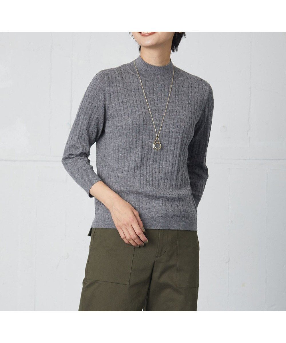 【ジェイ プレス/J.PRESS】の【洗える】KNIT BASIC ハイネック ニット インテリア・キッズ・メンズ・レディースファッション・服の通販 founy(ファニー) 　ファッション　Fashion　レディースファッション　Fashion for Women　トップス・カットソー　Cut & Sew Tops　ニット　Knit Tops & Sweaters　アンサンブル　Ensemble Set　カーディガン　Cardigan, Knitwear　ジャケット　Jacket, Outerwear　セーター　Sweater, Knitwear　トレンド　Trend, Trending Now　ハイネック　High Neck, Mock Neck　定番　Standard, Basic Item　洗える　Machine Washable　A/W・秋冬　Autumn/Winter　ライトグレー系|ID: prp329100004678590 ipo3291000000034256748