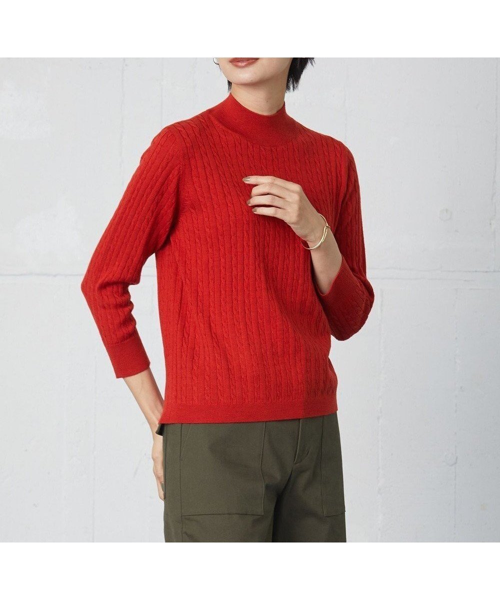 【ジェイ プレス/J.PRESS】の【洗える】KNIT BASIC ハイネック ニット インテリア・キッズ・メンズ・レディースファッション・服の通販 founy(ファニー) 　ファッション　Fashion　レディースファッション　Fashion for Women　トップス・カットソー　Cut & Sew Tops　ニット　Knit Tops & Sweaters　アンサンブル　Ensemble Set　カーディガン　Cardigan, Knitwear　ジャケット　Jacket, Outerwear　セーター　Sweater, Knitwear　トレンド　Trend, Trending Now　ハイネック　High Neck, Mock Neck　定番　Standard, Basic Item　洗える　Machine Washable　A/W・秋冬　Autumn/Winter　オレンジ系|ID: prp329100004678590 ipo3291000000034256751
