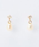【フィービィー/phoebe】の【K10】エリプスパールビジューピアス ゴールド|ID: prp329100004678618 ipo3291000000033799597