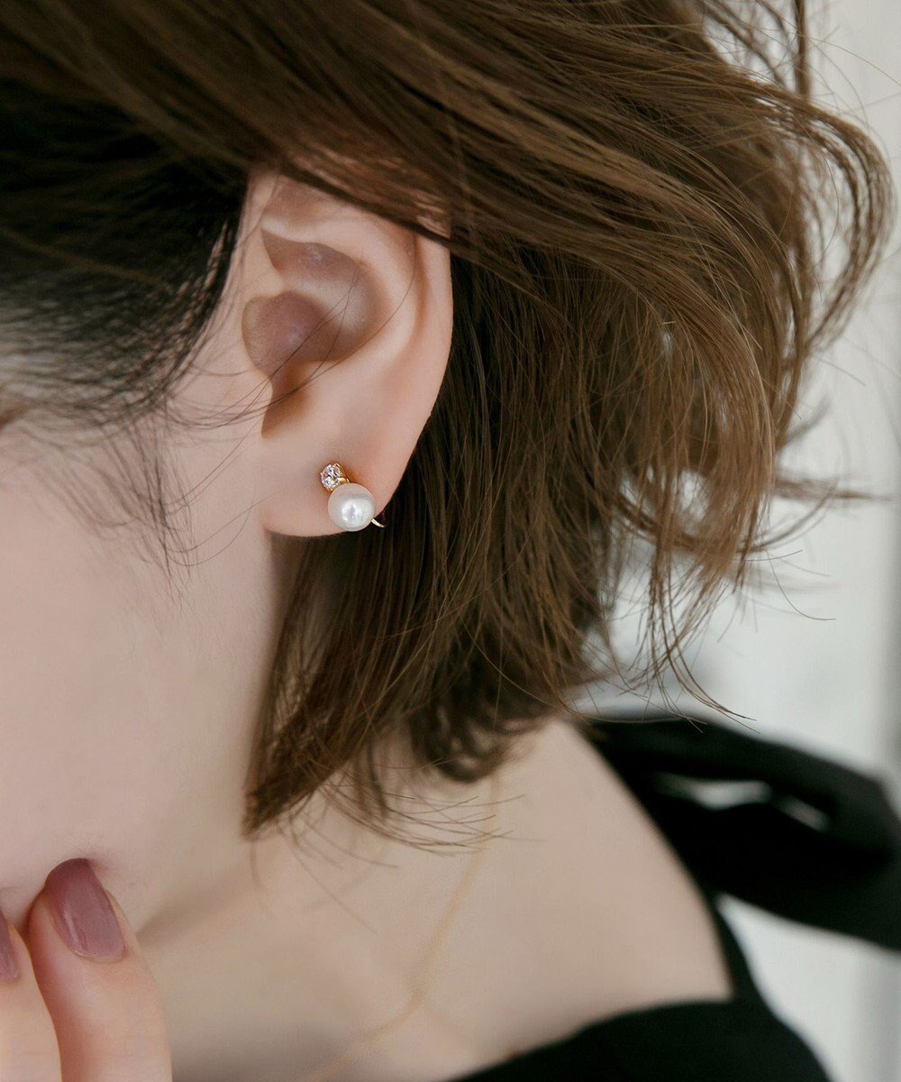 【フィービィー/phoebe】の【K10】ジュエルパールイヤリング 人気、トレンドファッション・服の通販 founy(ファニー) 　ファッション　Fashion　レディースファッション　Fashion for Women　ジュエリー　Jewelry　ファッションリング　Fashion Rings　イヤリング・フープ・ドロップタイプ　Hoop, Drop & Clip Earrings　アクセサリー　Fashion Accessories　イヤリング　Earrings　ジュエリー　Jewelry, Accessories　ジュエル　Jewel, Gemstone　定番　Standard, Basic Item　人気　Popular, Best Seller　パール　Pearl, Pearl Accent　フォーマル　Formal, Dressy　ボックス　Boxy, Box Shape　おすすめ　Recommended / Our Picks　エレガント 上品　Elegant　セレモニー　Ceremony　ギフト プレゼント　Gift / Present　 other-1|ID: prp329100004678637 ipo3291000000033799657