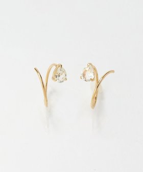 【フィービィー/phoebe】の【K10】ストーンダブルループピアス 人気、トレンドファッション・服の通販 founy(ファニー) ファッション Fashion レディースファッション Fashion for Women アクセサリー Fashion Accessories シェイプ Shape, Slim Fit ジュエリー Jewelry, Accessories ジュエル Jewel, Gemstone フープ Hoop, Hoop Earrings ボックス Boxy, Box Shape ループ Loop, Loop Knit |ID:prp329100004678651