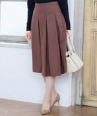 【ティアクラッセ/Tiaclasse】の【洗える】大人上品なウール調タックフレアスカート ピンクモカ|ID: prp329100004678664 ipo3291000000034526389