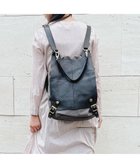 【アンビリオン/UNBILLION】のperche / 牛革かぶせキャンバスリュックサック ブラック|ID: prp329100004678670 ipo3291000000034257031