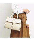 【アンビリオン/UNBILLION】のcachecache WEB限定ヒネリディテールA4トートバッグ アイボリー|ID: prp329100004678672 ipo3291000000034257035