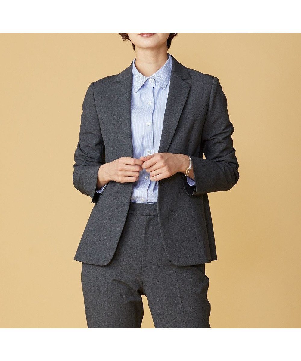 【ジェイ プレス/J.PRESS】の【洗える】アルガンシルク テーラード ジャケット インテリア・キッズ・メンズ・レディースファッション・服の通販 founy(ファニー) 　ファッション　Fashion　レディースファッション　Fashion for Women　アウター　Coat / Outerwear Collection　レディースジャケット・軽アウター　Jackets　テーラードジャケット / 通勤・きれいめスタイル　Tailored Jackets & Blazers　洗える　Machine Washable　シルク　Silk, 100% Silk　ジャケット　Jacket, Outerwear　ストレッチ　Stretch, Stretchy Fabric　テーラード　Tailored, Tailored Fit　A/W・秋冬　Autumn/Winter　グレー系|ID: prp329100004678683 ipo3291000000034257057