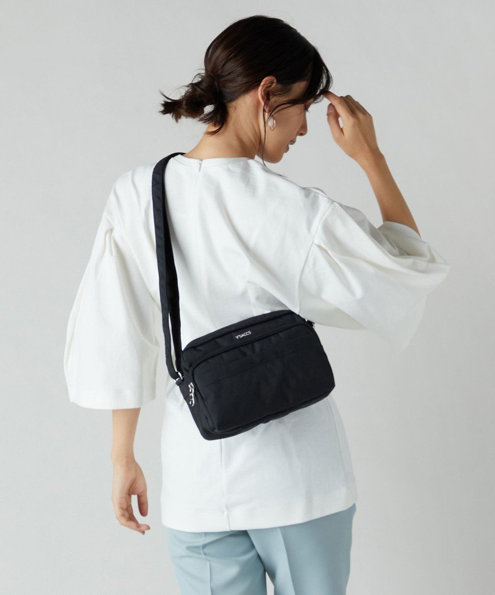 【イザック/Y'SACCS】のサスティナブルポシェット インテリア・キッズ・メンズ・レディースファッション・服の通販 founy(ファニー) 　ファッション　Fashion　レディースファッション　Fashion for Women　軽量　Lightweight, Ultra Light　スクエア　Square, Square Shape　トラベル　Travel, Travel Gear　定番　Standard, Basic Item　人気　Popular, Best Seller　ポケット　Pocket, Pocket Detail　ポシェット　Pochette, Mini Bag　マグネット　Magnet, Magnetic Closure　旅行　Travel　ブラック|ID: prp329100004678709 ipo3291000000034257100