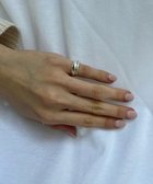 【ヨア/yoaa】のシルバー925 ダブルピンキー リング シルバー925|ID: prp329100004678722 ipo3291000000033800072