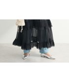 【グリーンパークス/Green Parks】の・ELENCARE DUE プリーツフリルシアースカート Black|ID: prp329100004678944 ipo3291000000033801430