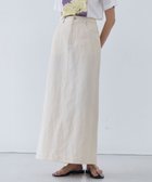 【ベイジ,/BEIGE,】の【洗える】CUPHEA / Iラインロングスカート Ecru|ID: prp329100004678973 ipo3291000000033801545