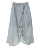 【アースミュージックアンドエコロジー/earth music&ecology】のドロストギャザースカート グレイッシュブルー|ID: prp329100004678990 ipo3291000000033801634