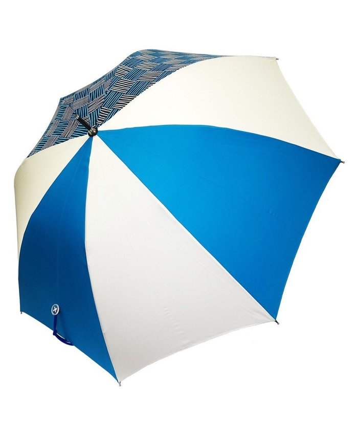 【プラスリング/+RING】のUNISEX プラスリング 長傘60cm BLU/WHT T1275 インテリア・キッズ・メンズ・レディースファッション・服の通販 founy(ファニー) https://founy.com/ ファッション Fashion レディースファッション Fashion for Women レイングッズ・傘・晴雨兼用傘 Umbrellas & Rain Gear ユニセックス Unisex, Genderless おすすめ Recommended / Our Picks グラス Glass, Eyewear ラップ Wrap, Wrap Design 傘 Umbrella, Parasol |ID: prp329100004678998 ipo3291000000033801681