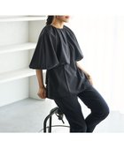 【ハッシュニュアンス/#Newans】の取り外し可能ケープ付きペプラムブラウス ネイビー|ID: prp329100004679035 ipo3291000000033801829