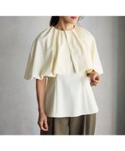 【ハッシュニュアンス/#Newans】の取り外し可能ケープ付きペプラムブラウス オフ|ID: prp329100004679035 ipo3291000000033801830