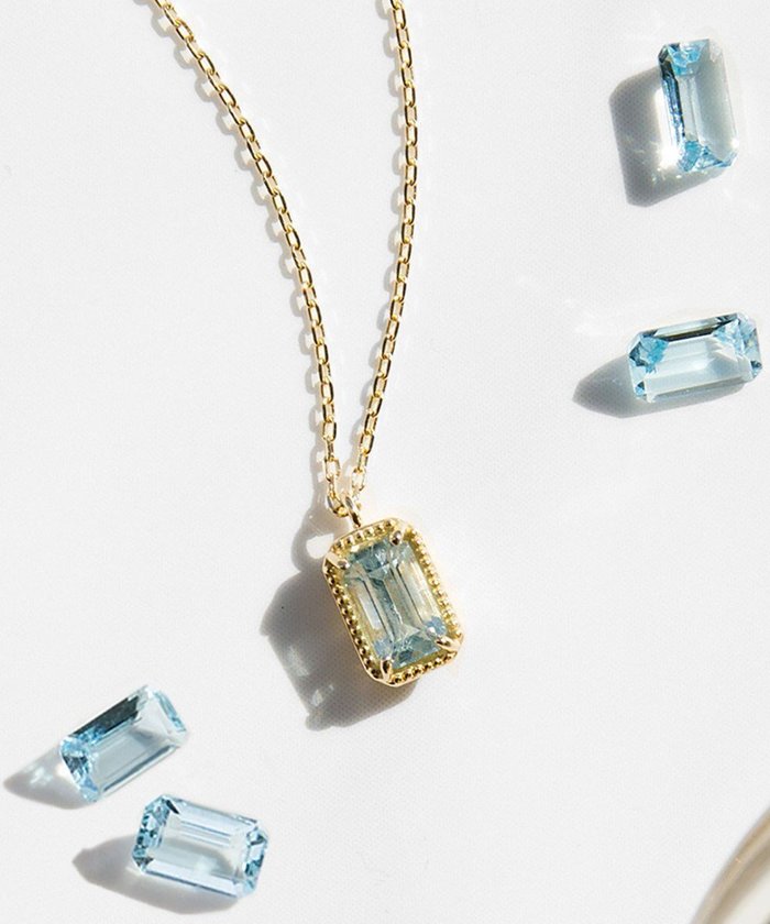 【トッカ/TOCCA】の【WEB&数量限定】CROCHET OF COLOR NECKLACE K10 アクアマリン ネックレス インテリア・キッズ・メンズ・レディースファッション・服の通販 founy(ファニー) https://founy.com/ ファッション Fashion レディースファッション Fashion for Women ジュエリー Jewelry ネックレス Necklaces & Pendants アクセサリー Fashion Accessories アンティーク Antique-Inspired イエロー Yellow エレガント 上品 Elegant クロシェ Crochet, Knitted Lace シンプル Simple, Minimal ジュエリー Jewelry, Accessories 透かし Cut-Out, Lacework チェーン Chain, Chain Strap ネックレス Necklace, Pendant Necklace フォルム Silhouette, Form ポーチ Pouch, Small Case モダン Modern, Contemporary |ID: prp329100004679048 ipo3291000000033801881