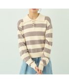 【アースミュージックアンドエコロジー/earth music&ecology】のラガーニット 人気、トレンドファッション・服の通販 founy(ファニー) ファッション Fashion レディースファッション Fashion for Women トップス・カットソー Cut & Sew Tops ニット Knit Tops & Sweaters おすすめ Recommended / Our Picks シンプル Simple, Minimal セーター Sweater, Knitwear デニム Denim, Jeans Material バランス Balance, Style Balance ボトム Bottoms, Lower Wear ボーダー Border, Stripe ポケット Pocket, Pocket Detail 夏 Summer 春 Spring S/S・春夏 SS, Spring/Summer, Warm Season thumbnail Border Ivory|ID: prp329100004679053 ipo3291000000033801908