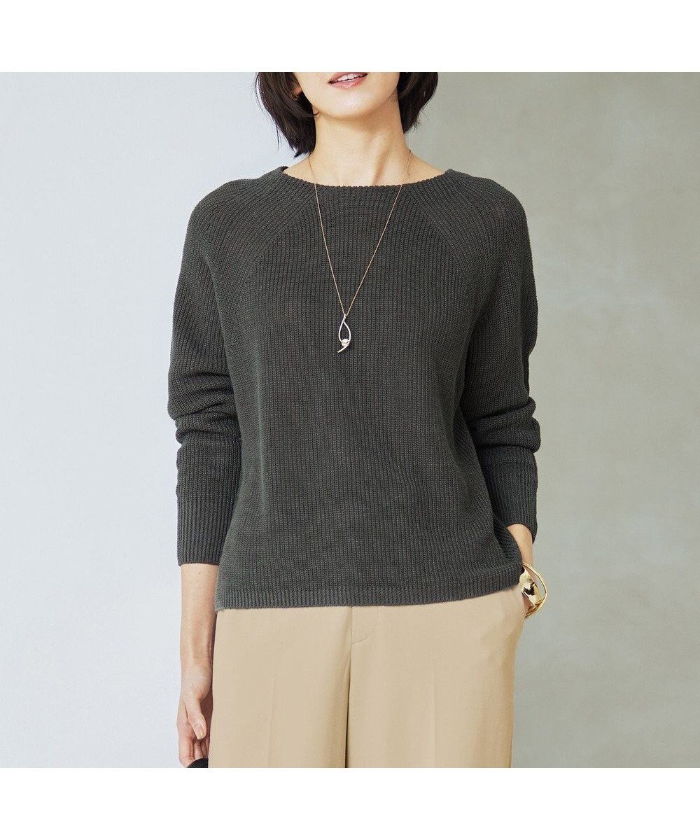 【自由区/JIYU-KU】の【WEB限定カラーあり・洗える】リネンミドルゲージボートネック ニット インテリア・キッズ・メンズ・レディースファッション・服の通販 founy(ファニー) 　ファッション　Fashion　レディースファッション　Fashion for Women　トップス・カットソー　Cut & Sew Tops　ニット　Knit Tops & Sweaters　シンプル　Simple, Minimal　スリット　Slit, Slit Detail　セーター　Sweater, Knitwear　トレンド　Trend, Trending Now　フランス　France, French　フレンチ　French, French Style　プレート　Plate, Dish　ボトム　Bottoms, Lower Wear　リネン　Linen, Linen Fabric　リラックス　Relax, Relaxed Fit　冬　Winter / This Winter　夏　Summer　春　Spring　S/S・春夏　SS, Spring/Summer, Warm Season　洗える　Machine Washable　[新色]スレート|ID: prp329100004679097 ipo3291000000034308542