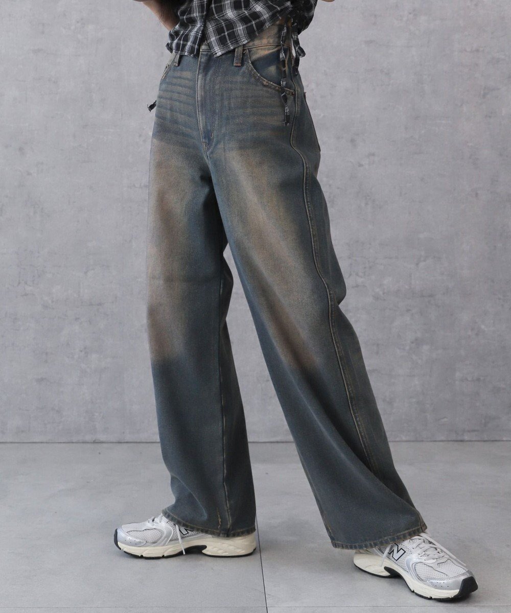 【ウィゴー/WEGO】の【新色追加/美脚/XSSMLサイズ展開】ストレートデニムパンツ インテリア・キッズ・メンズ・レディースファッション・服の通販 founy(ファニー) 　ファッション　Fashion　レディースファッション　Fashion for Women　パンツ　Pants & Trousers　デニムパンツ・ジーンズ・美脚デニム　Denim Jeans & Pants　インディゴ　Indigo Denim　ウォッシュ　Washed Finish　春　Spring　秋　Autumn　ジーンズ　Jeans, Denim Pants　ストレート　Straight, Straight Cut　スニーカー　Sneakers, Trainers　スマホ　Smartphone, Mobile Device　ダメージ　Distressed, Destroyed　デニム　Denim, Jeans Material　トレンド　Trend, Trending Now　フィット　Fit, Slim Fit　ボトム　Bottoms, Lower Wear　ポケット　Pocket, Pocket Detail　ロング　Long, Long-Length　楽ちん　Easy Fit, Comfortable　冬　Winter / This Winter　S/S・春夏　SS, Spring/Summer, Warm Season　おすすめ　Recommended / Our Picks　夏　Summer　デニム濃加工色|ID: prp329100004679138 ipo3291000000035714444