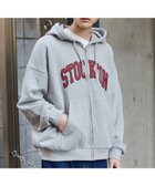 【ウィゴー/WEGO】の【ユニセックス着用ITEM】ワッペンロゴZIPパーカー 杢グレー|ID: prp329100004679142 ipo3291000000033802385