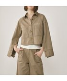 【グレース コンチネンタル/GRACE CONTINENTAL】のラグランショートシャツジャケット カーキ|ID: prp329100004679185 ipo3291000000033802552