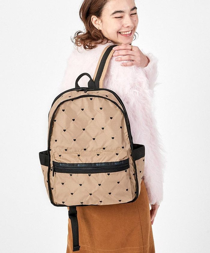 【レスポートサック/LeSportsac】のROUTE BACKPACK/モカブラックハートエンブロイダリー インテリア・キッズ・メンズ・レディースファッション・服の通販 founy(ファニー) https://founy.com/ ファッション Fashion レディースファッション Fashion for Women バッグ Bags おすすめ Recommended / Our Picks クッション Cushion, Throw Pillow シンプル Simple, Minimal ポケット Pocket, Pocket Detail リュック Backpack, Rucksack ビジネス 仕事 通勤 Business / Work / Commuting |ID: prp329100004679211 ipo3291000000033802663