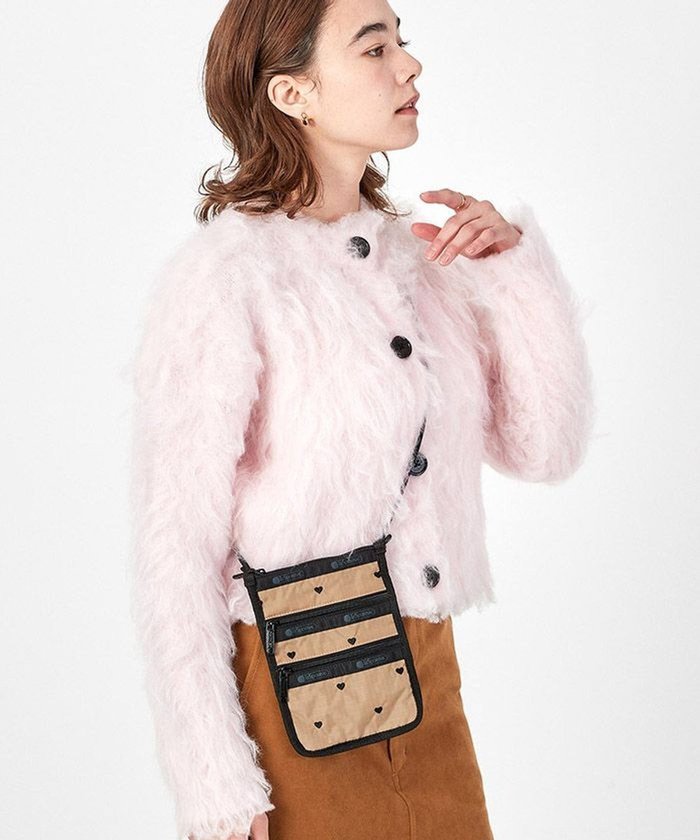 【レスポートサック/LeSportsac】のCROSSBODY PHONE BAG/モカブラックハートエンブロイダリー インテリア・キッズ・メンズ・レディースファッション・服の通販 founy(ファニー) https://founy.com/ ファッション Fashion レディースファッション Fashion for Women おすすめ Recommended / Our Picks スマート Smart, Elegant ポケット Pocket, Pocket Detail |ID: prp329100004679214 ipo3291000000033802675
