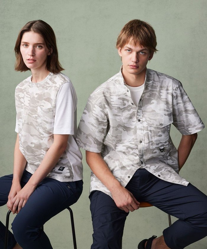 【ジョセフ アブード マウンテン/JOSEPH ABBOUD MOUNTAIN】の【軽量/ストレッチ】メッシュサッカーカモ アウトドア シャツ インテリア・キッズ・メンズ・レディースファッション・服の通販 founy(ファニー) https://founy.com/ ファッション Fashion レディースファッション Fashion for Women トップス・カットソー Cut & Sew Tops シャツ・ブラウス・オフィスカジュアル Elegant Blouses & Button-Ups アウトドア Outdoor Clothing サッカー Seersucker, Summer Fabric サングラス Sunglasses, Shades ストレッチ Stretch, Stretchy Fabric プリント Print, Printed Pattern ポケット Pocket, Pocket Detail 夏 Summer 春 Spring S/S・春夏 SS, Spring/Summer, Warm Season 軽量 Lightweight, Ultra Light |ID: prp329100004679218 ipo3291000000034595114