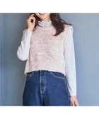 【エニィ スィス/any SiS】の【前後着用可】リボンヤーン ベスト ピンク|ID: prp329100004679242 ipo3291000000033802778