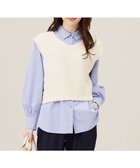 【エニィ スィス/any SiS】の【前後着用可】リボンヤーン ベスト アイボリー|ID: prp329100004679242 ipo3291000000034296197