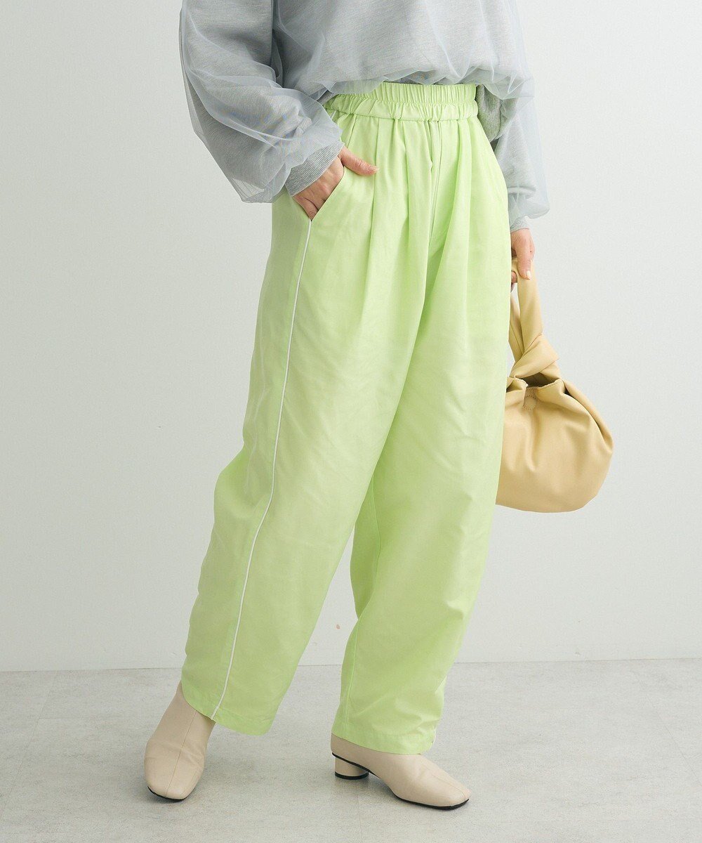 【グリーンパークス/Green Parks】のユーティリティコクーンパンツ インテリア・キッズ・メンズ・レディースファッション・服の通販 founy(ファニー) 　ファッション　Fashion　レディースファッション　Fashion for Women　パンツ　Pants & Trousers　パイピング　Piping, Trim Design　ポケット　Pocket, Pocket Detail　夏　Summer　春　Spring　S/S・春夏　SS, Spring/Summer, Warm Season　Lime Green|ID: prp329100004679268 ipo3291000000033802883