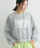 【グリーンパークス/Green Parks】の箔プリントチュール重ねプルオーバー Gray Mixture|ID: prp329100004679273 ipo3291000000033802902