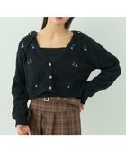 【アースミュージックアンドエコロジー/earth music&ecology】のSET2点刺繍ビスチェ+カーディガン Black|ID: prp329100004679277 ipo3291000000033802916