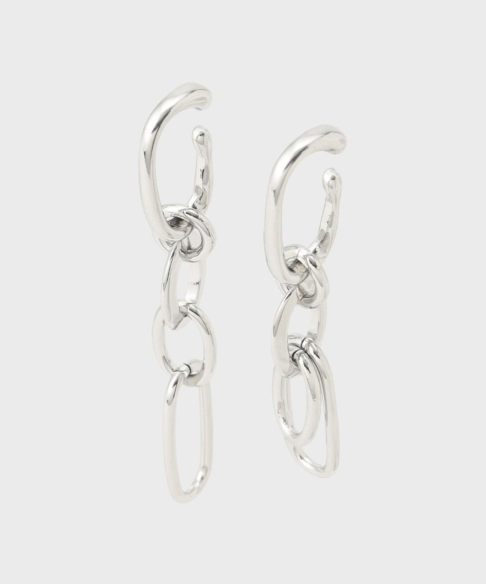 【グレース コンチネンタル/GRACE CONTINENTAL】のチェーンデザインイヤーカフ インテリア・キッズ・メンズ・レディースファッション・服の通販 founy(ファニー) 　ファッション　Fashion　レディースファッション　Fashion for Women　ジュエリー　Jewelry　ファッションリング　Fashion Rings　イヤリング・フープ・ドロップタイプ　Hoop, Drop & Clip Earrings　アクセサリー　Fashion Accessories　イヤリング　Earrings　チェーン　Chain, Chain Strap　シルバー|ID: prp329100004679289 ipo3291000000033985995