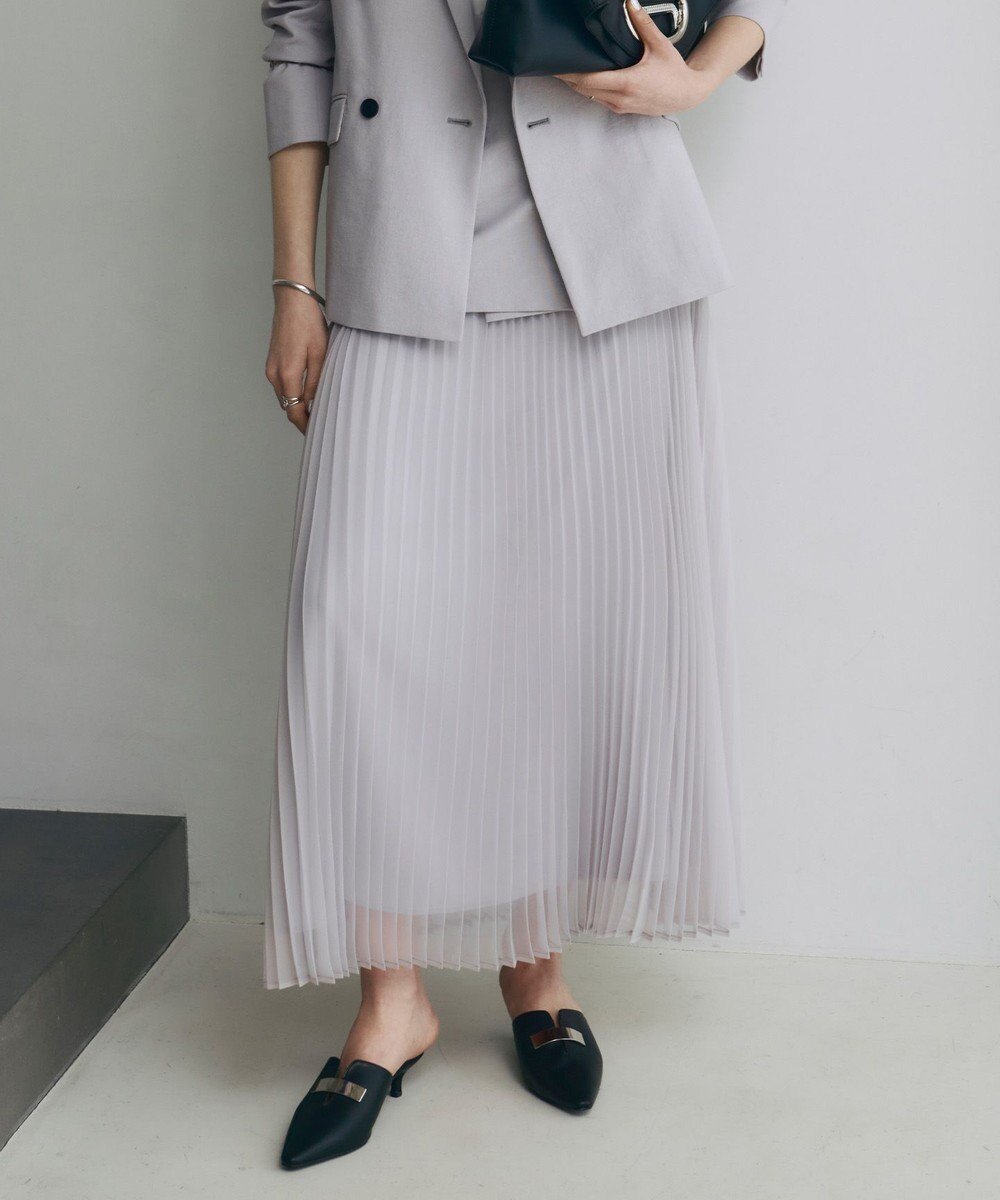 【アイシービー/iCB】の【洗える】LooseWeave ドッキングプリーツスカート インテリア・キッズ・メンズ・レディースファッション・服の通販 founy(ファニー) 　ファッション　Fashion　レディースファッション　Fashion for Women　スカート　Skirts　プリーツスカート / 上品フェミニンスタイル　Pleated Skirts　春　Spring　洗える　Machine Washable　シルク　Silk, 100% Silk　シンプル　Simple, Minimal　ジャケット　Jacket, Outerwear　ストレッチ　Stretch, Stretchy Fabric　トレンド　Trend, Trending Now　ドッキング　Docking, Mixed Material　定番　Standard, Basic Item　人気　Popular, Best Seller　プリーツ　Pleats, Pleated　S/S・春夏　SS, Spring/Summer, Warm Season　夏　Summer　エレガント 上品　Elegant　2025年　2025　2025春夏・S/S　Spring/Summer 2025 SS25　トープ系|ID: prp329100004679291 ipo3291000000033802967
