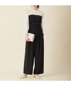 【エニィ スィス/any SiS】の【洗える】デザインタック コンビネゾン ブラック|ID: prp329100004679292 ipo3291000000034282111