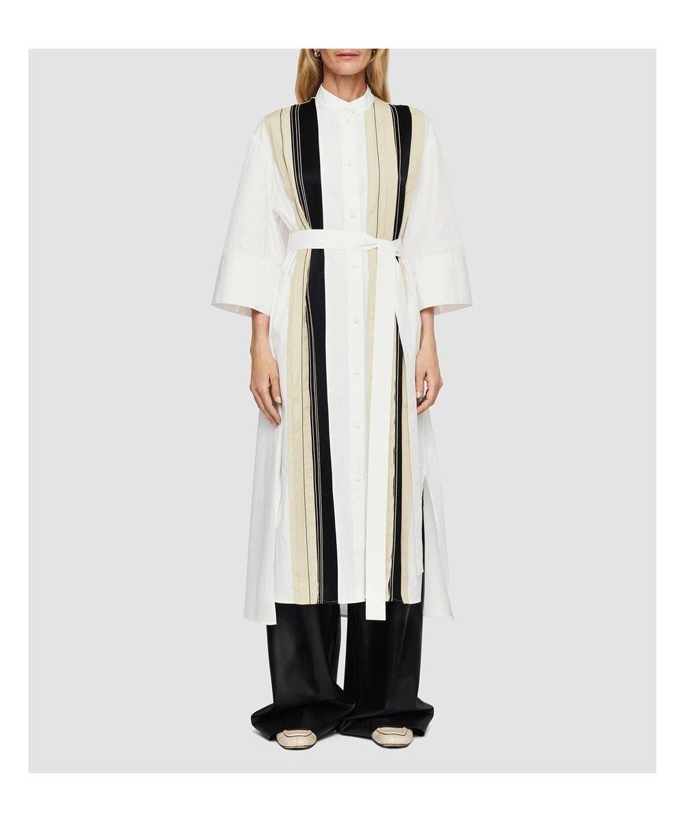 【ジョゼフ/JOSEPH】の【洗える】ポプリンカラーブロック シャツドレス インテリア・キッズ・メンズ・レディースファッション・服の通販 founy(ファニー) 　ファッション　Fashion　レディースファッション　Fashion for Women　ワンピース　Dresses　フォーマル・パーティードレス・結婚式用ドレス　Elegant & Casual Dresses　カフス　Cuff Design　グラフィック　Graphic, Graphic Design　サテン　Satin, Glossy Fabric　ショルダー　Shoulder, Shoulder Strap　シルク　Silk, 100% Silk　スタンド　Stand Collar, Upright Stand　ストライプ　Stripe, Striped Pattern　スリーブ　Sleeve, Long Sleeve / Short Sleeve　ドレス　Dress, One-Piece　ドロップ　Drop Shoulder, Dropped Style　ブロック　Block, Solid Block Pattern　プリーツ　Pleats, Pleated　ポケット　Pocket, Pocket Detail　ワイド　Wide, Wide Fit　夏　Summer　春　Spring　S/S・春夏　SS, Spring/Summer, Warm Season　洗える　Machine Washable　B&W Quail|ID: prp329100004679335 ipo3291000000033803119