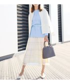 【自由区/JIYU-KU】の【SHIHOさん着用・洗える】エアリーウィンドウペンチェックプリント スカート エクリュ×グレー|ID: prp329100004679353 ipo3291000000033803173