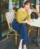 【エニィ スィス/any SiS】の【美Denimシリーズ】セミカーブワイド デニム インディゴ|ID: prp329100004679354 ipo3291000000033803175