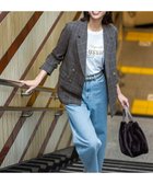 【エニィ スィス/any SiS】の【美Denimシリーズ】セミカーブワイド デニム ブリーチインディゴ|ID: prp329100004679354 ipo3291000000033803176