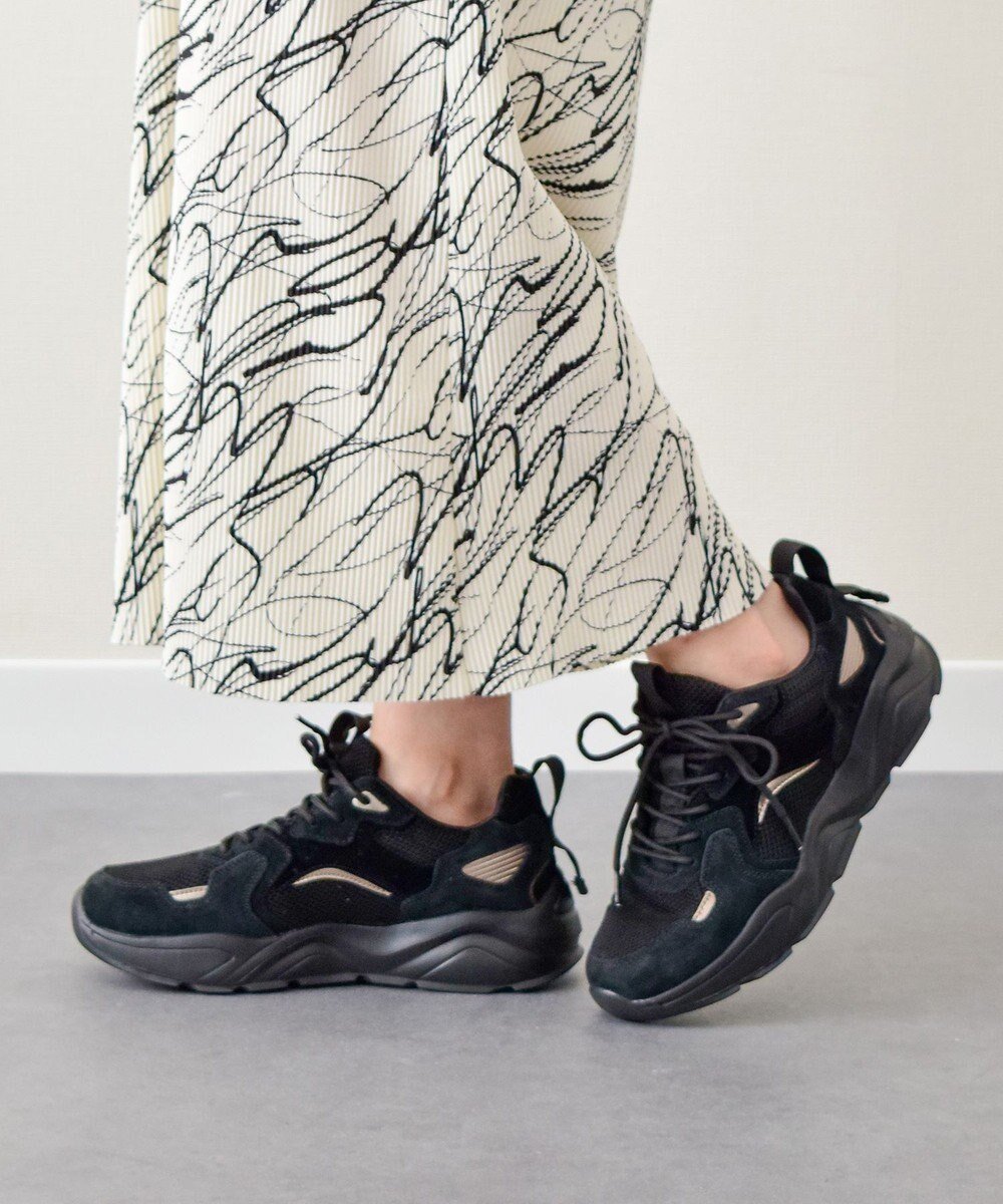 【ブリジット バーキン/Bridget Birkin】の【VINCULUM】スエードコンビ厚底スニーカー インテリア・キッズ・メンズ・レディースファッション・服の通販 founy(ファニー) ファッション Fashion レディースファッション Fashion for Women 厚底 Platform Shoes クッション Cushion, Throw Pillow コンビ Combo, Combination Style 軽量 Lightweight, Ultra Light シンプル Simple, Minimal スニーカー Sneakers, Trainers メッシュ Mesh, Net Fabric レース Lace, Lace Fabric ブラック|ID: prp329100004679366 ipo3291000000033803218