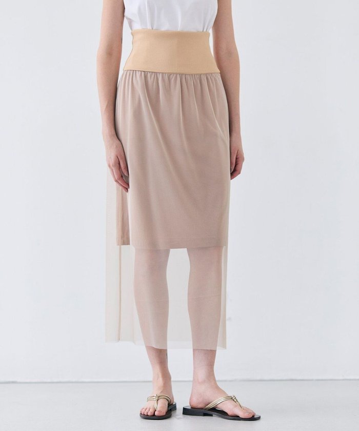 【ベイジ,/BEIGE,】の【洗える】TAMARIX / ストレッチチュールIラインスカート インテリア・キッズ・メンズ・レディースファッション・服の通販 founy(ファニー) https://founy.com/ ファッション Fashion レディースファッション Fashion for Women スカート Skirts おすすめ Recommended / Our Picks ジャケット Jacket, Outerwear ストレッチ Stretch, Stretchy Fabric チュール Tulip, Tulip Motif ロング Long, Long-Length エレガント 上品 Elegant 夏 Summer 春 Spring S/S・春夏 SS, Spring/Summer, Warm Season 洗える Machine Washable |ID: prp329100004679372 ipo3291000000033803239
