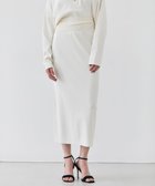 【ベイジ,/BEIGE,】の【洗える】LAURA / Iラインリブスカート Ecru|ID: prp329100004679373 ipo3291000000033803243