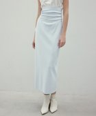 【ベイジ,/BEIGE,】の【洗える】LAURA / Iラインリブスカート Sax|ID: prp329100004679373 ipo3291000000035725115